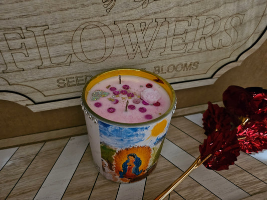 #1. - Virgen De Guadalupe (10oz.) - ROSE SCENTED Candle